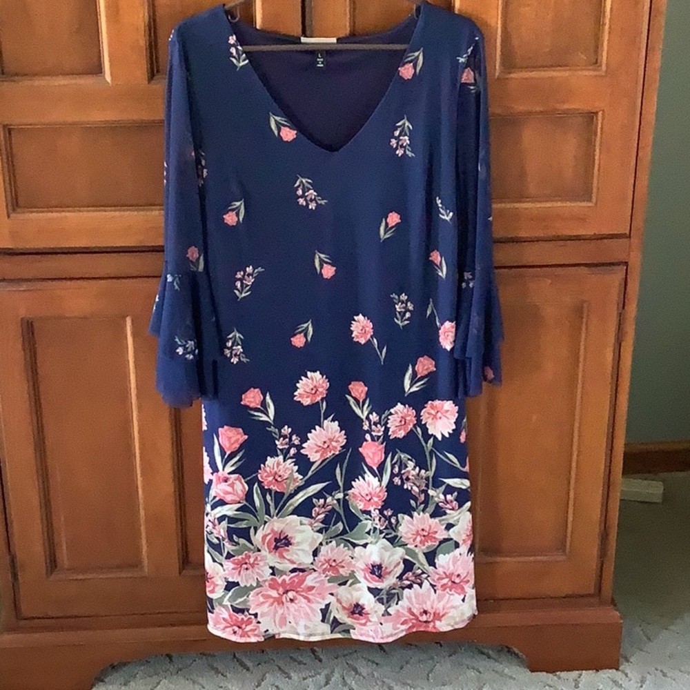 Floral Navy Dress